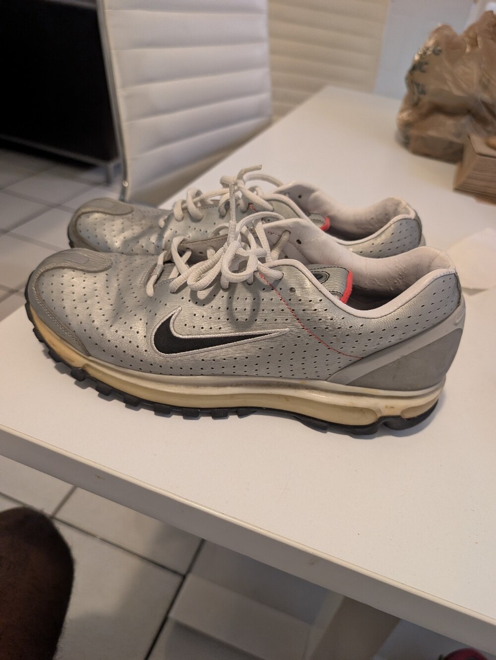 Nike Air Max 2003 Silver, Black and Grey Model 311038-005